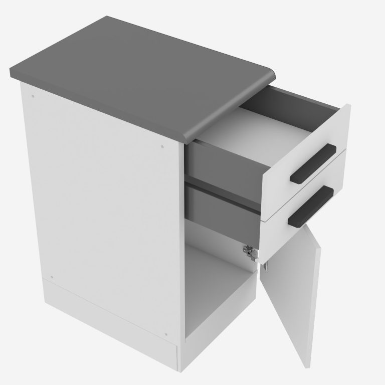 Kuchyňská skříňka Belini Premium Full Version spodní se zásuvkami 40 cm bílý mat s pracovní deskou Výrobce TOR SDSZ40/0/WT/WT/B/B1/PP