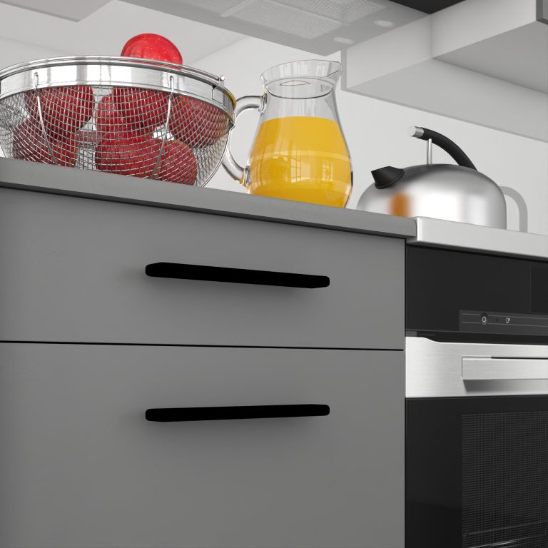 Kuchyňský nábytek 260 cm šedá antracit grafit s pracovní deskou Výrobce TOR PRIMO260/3/WT/SR/0/B1