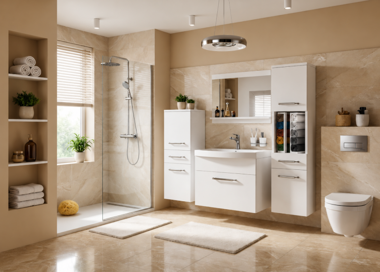 Koupelnový nábytek skříňky s umyvadlem a zrcadlem bílá matná Výrobce ROD PRIMO M 5/0/W/W/0/ZINC