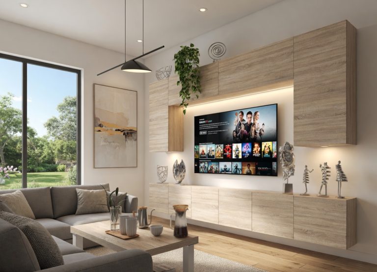 Obývací stěna 300 cm TV  dubová dub sonoma Výrobce IMP PRIMO 2/5/W/DS/0/0