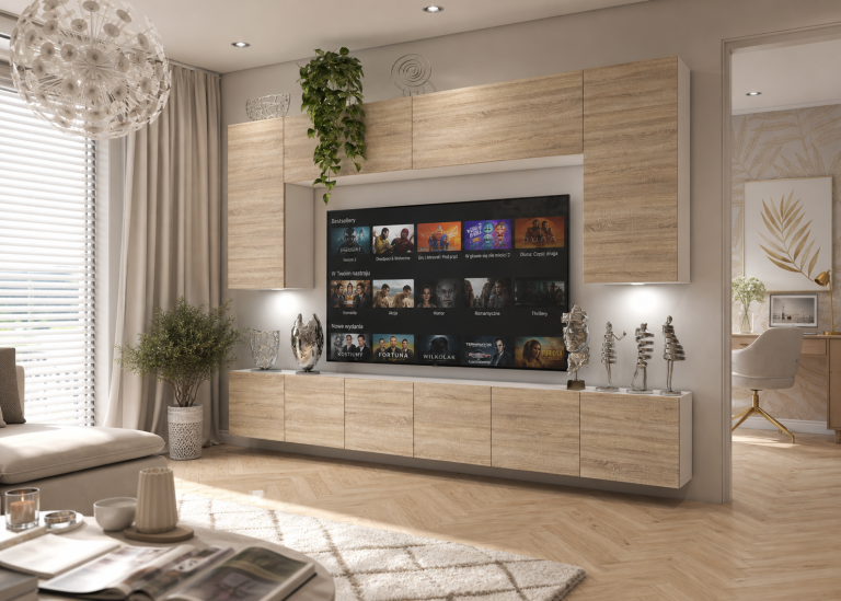 Obývací stěna 300 cm TV  dubová dub sonoma Výrobce IMP PRIMO 2/5/W/DS/0/0