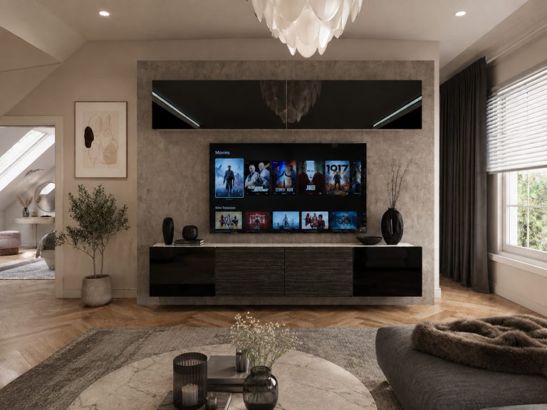 Obývací stěna 200 cm TV/RTV černý lesk eben Výrobce IMP 6/5/W/BBHKB/0/0