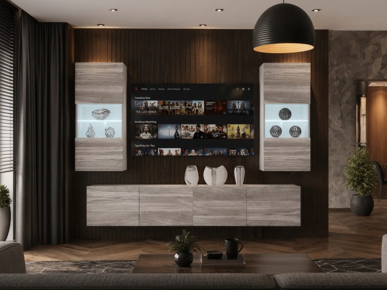Obývací stěna 200 cm Belini šedý antracit Glamour Wood Imperium 7 Výrobce IMP 7/5/W/GW1/0/0