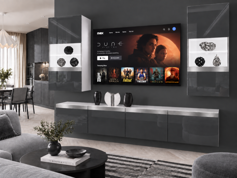 Obývací stěna Prestige 200 cm TV/RTV šedá lesk Výrobce IMP P Keanu 7/5/W/S/0/0/SL