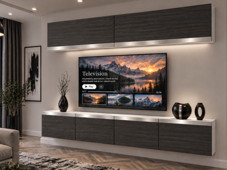 Obývací stěna Prestige 200 cm TV/RTV černá eben Výrobce IMP P Brando 6/5/W/HK/0/0/SL