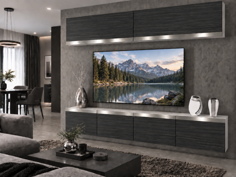 Obývací stěna Prestige 200 cm TV/RTV černá eben Výrobce IMP P Brando 6/5/W/HK/0/0/SL