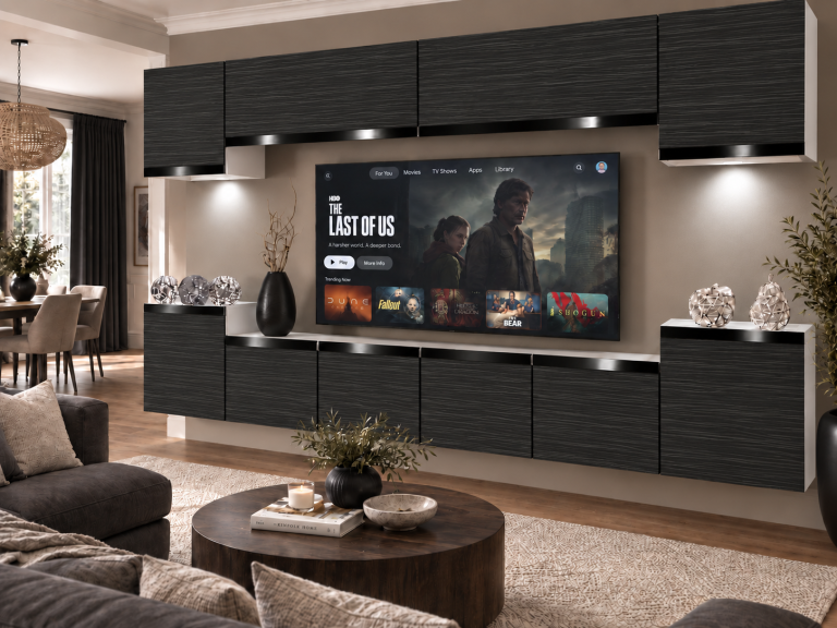 Obývací stěna Prestige 300 cm TV/RTV černá eben Výrobce IMP P Hepburn 4/5/W/HK/0/0/CP