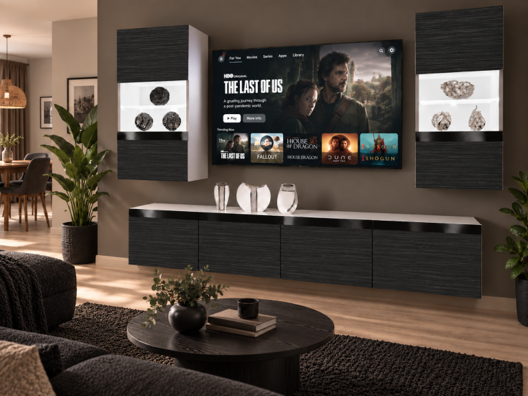 Obývací stěna Prestige 200 cm TV/RTV černá eben Výrobce IMP P Keanu 7/5/W/HK/0/0/CP