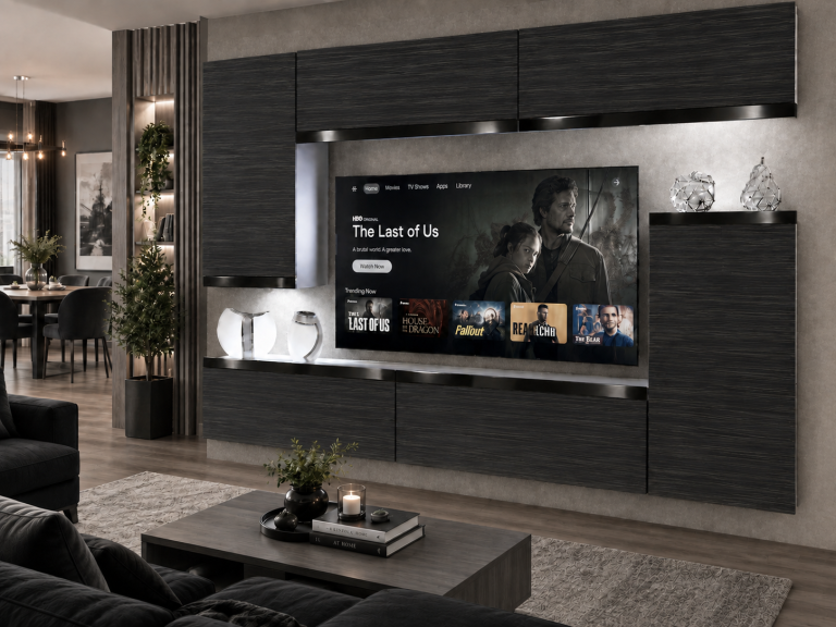Obývací stěna Prestige 250 cm TV/RTV černá eben Výrobce IMP P Woody 8/5/W/HK/0/0/CP