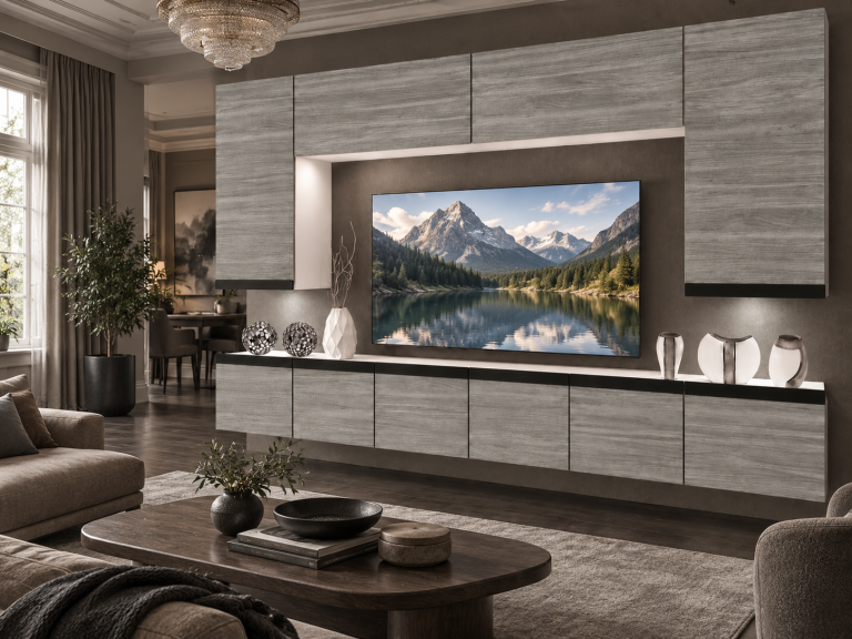 Obývací stěna Prestige 300 cm TV/RTV šedý antracit grafitový Výrobce IMP P Monroe 2/5/W/GW1/0/0/CM
