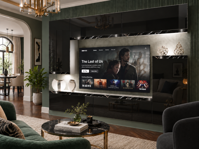 Obývací stěna Prestige 250 cm TV/RTV černá lesk Výrobce IMP P Woody 8/5/W/B/0/0/CS