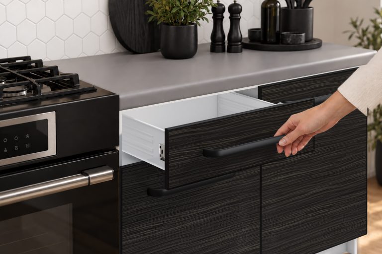 Kuchyňský nábytek Linea 320 cm královský eben s pracovní deskou Výrobce TOR L Vincent/0/WT/HK/0/A1