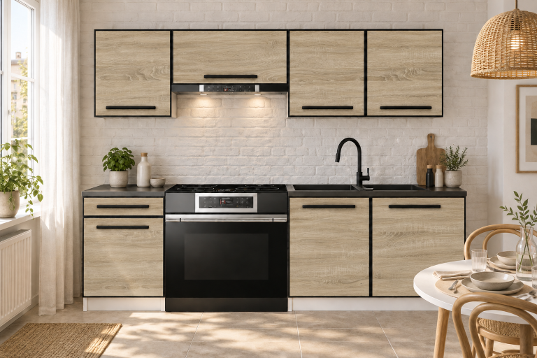 Kuchyňský nábytek Linea 180 cm dub sonoma s pracovní deskou Výrobce TOR L Leonardo/0/WT/DS/0/A1